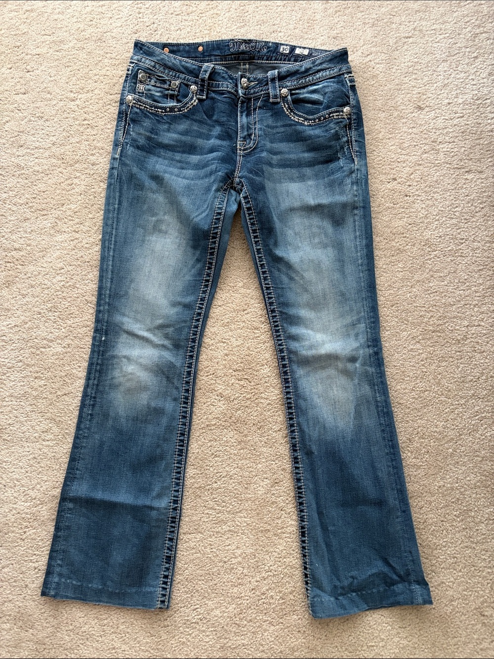 Women’s Blue Faded Bootcut Jeans